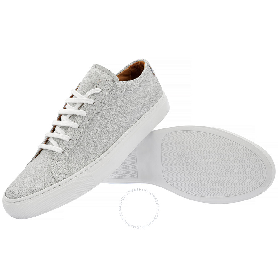 Common Projects Men's Cracked White Achilles Low-Top Sneakers