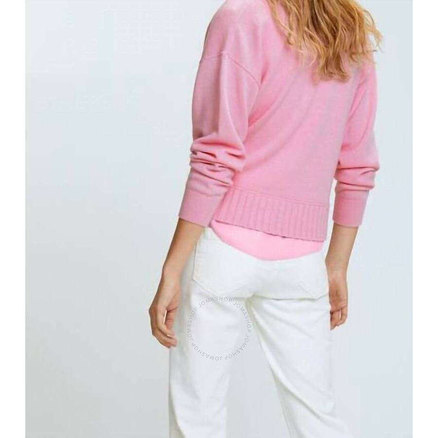 Dorothee Schumacher Ladies Sophisticated Softness V-Neck Cashmere Cardigan Babypink