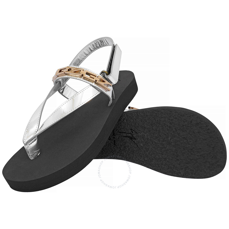 Giuseppe Zanotti Ladies Newport 20 Leather Sandals