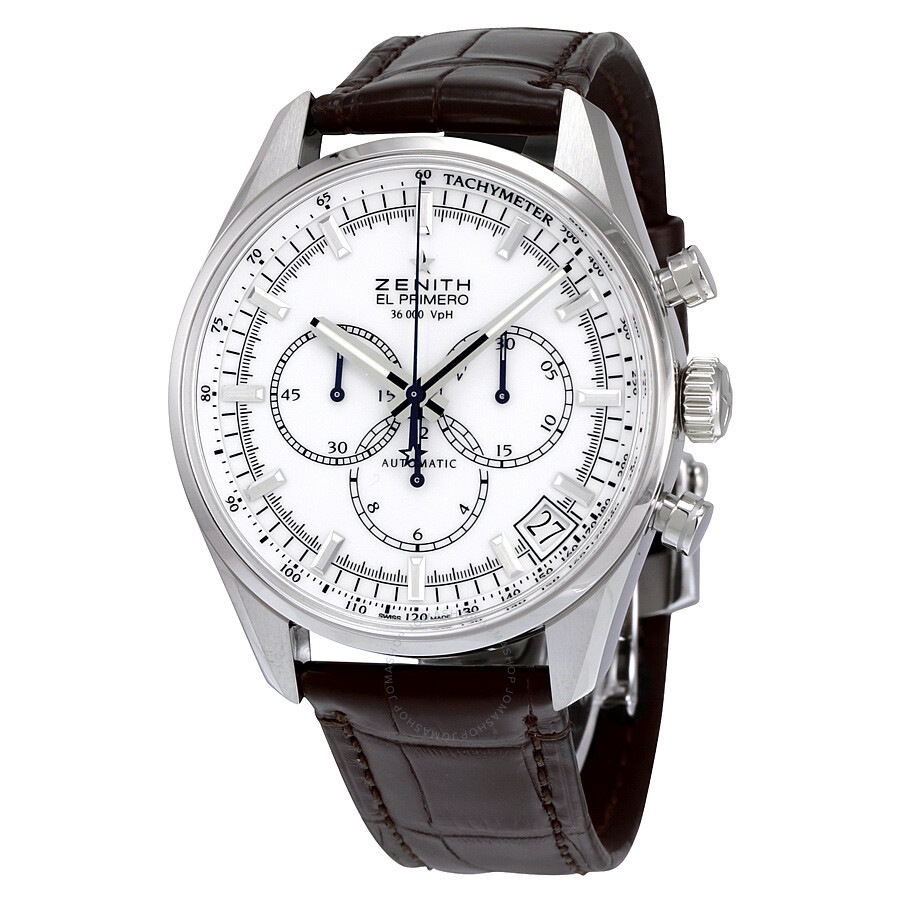 Zenith El Primero Chronograph White Dial Men's Watch 03208040001C49