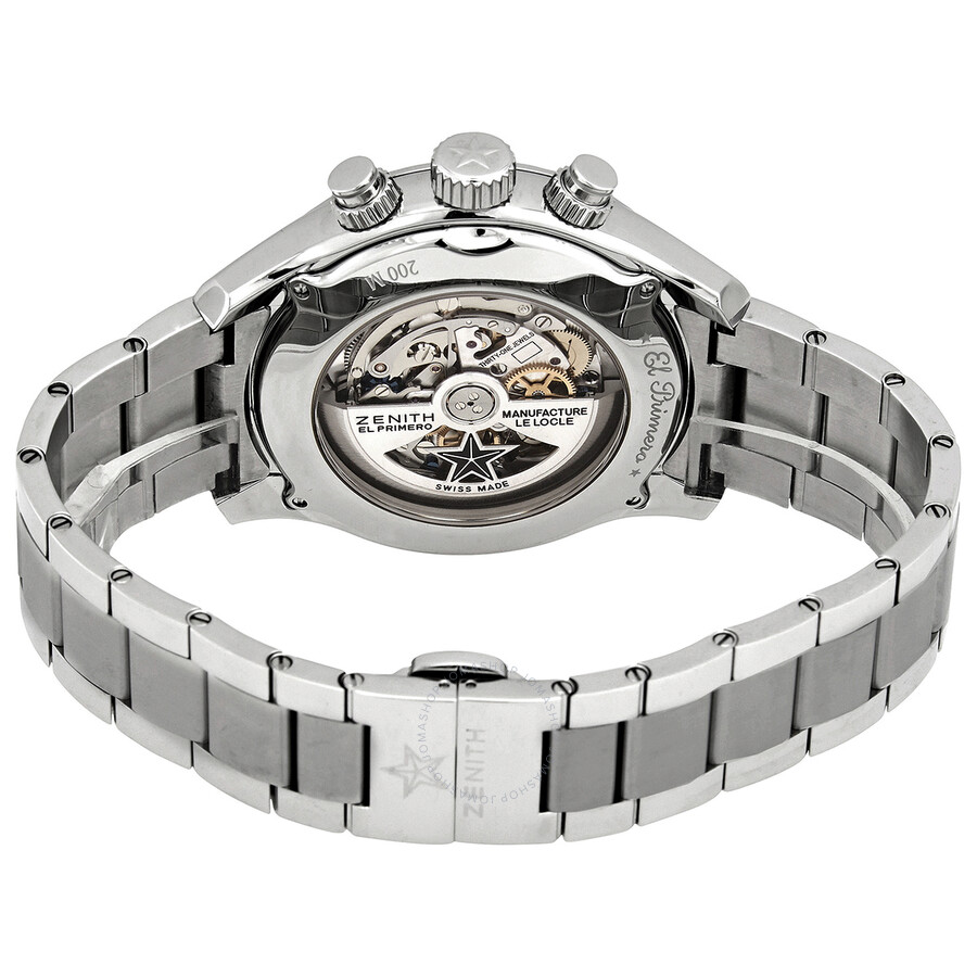 Zenith El Primero Grey Dial Chronograph Stainless Steel Automatic Men's Watch 03228040091M2280