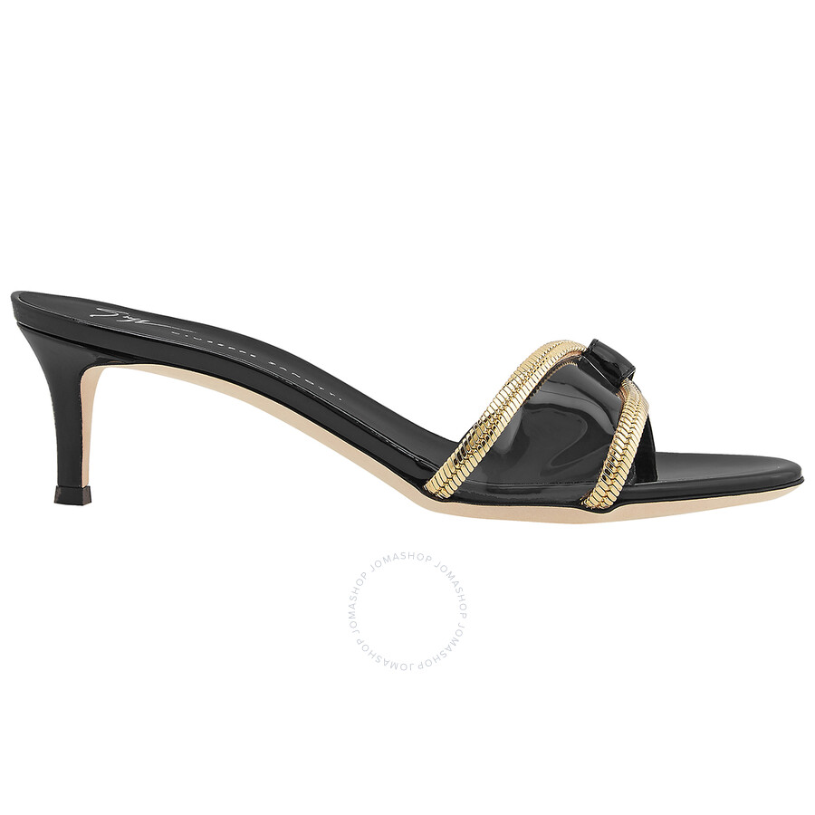 Giuseppe Zanotti Ladies Black GZ Infinity Mules