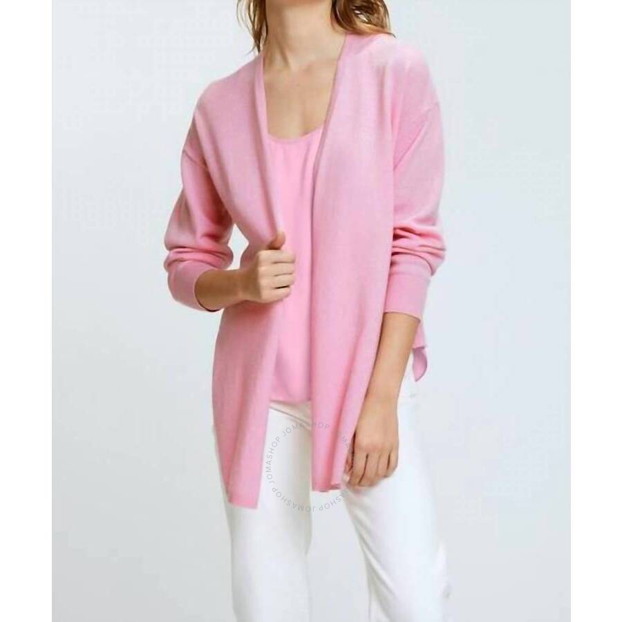 Dorothee Schumacher Ladies Sophisticated Softness V-Neck Cashmere Cardigan Babypink