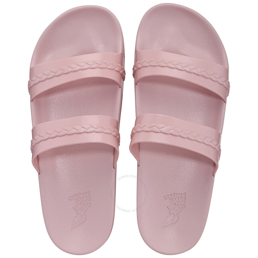 Ancient Greek Sandals Ladies Pale Pink Meli Jelly Flat Sandals