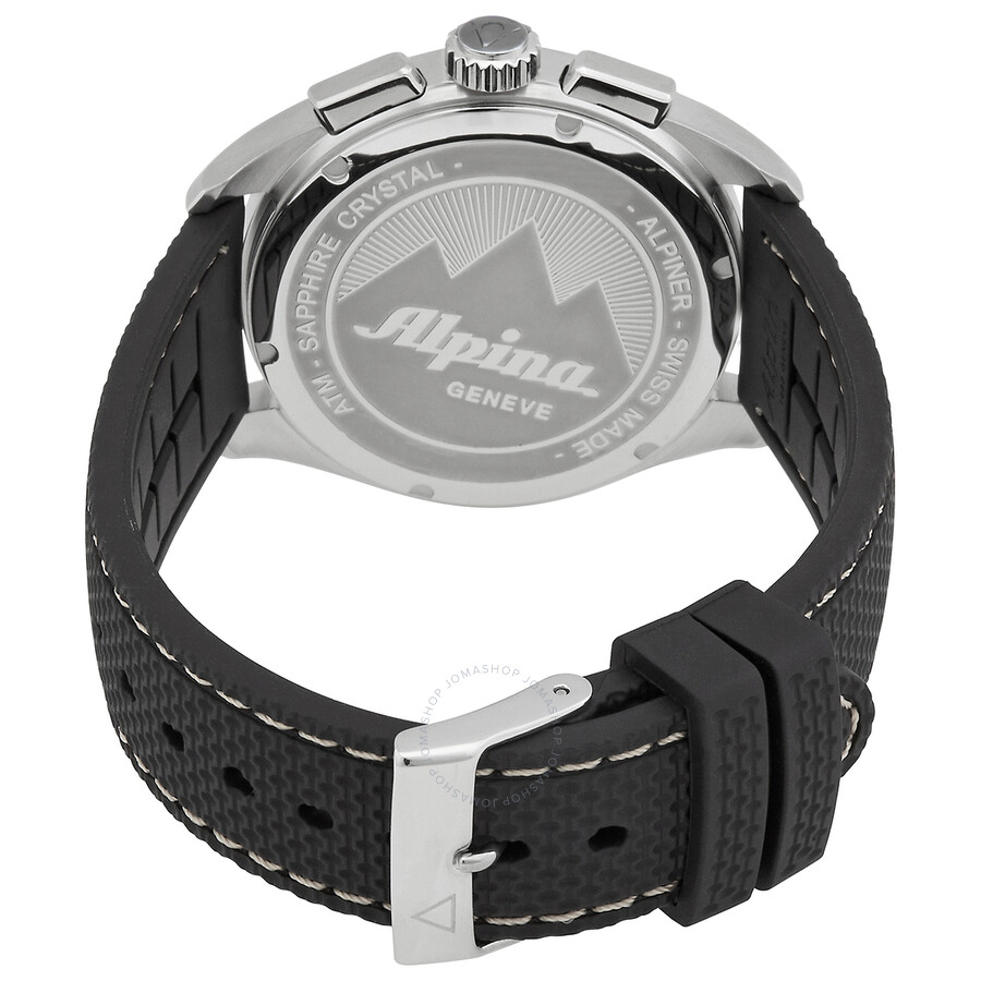 Alpina Alpiner Chronograph Quartz Silver Dial Men's Watch AL-373SB4E6-BF