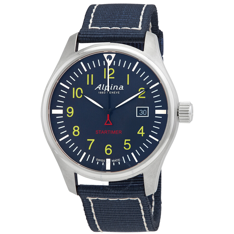 Alpina Startimer Pilot Quartz Blue Dial Men's Watch AL-240NY4S6