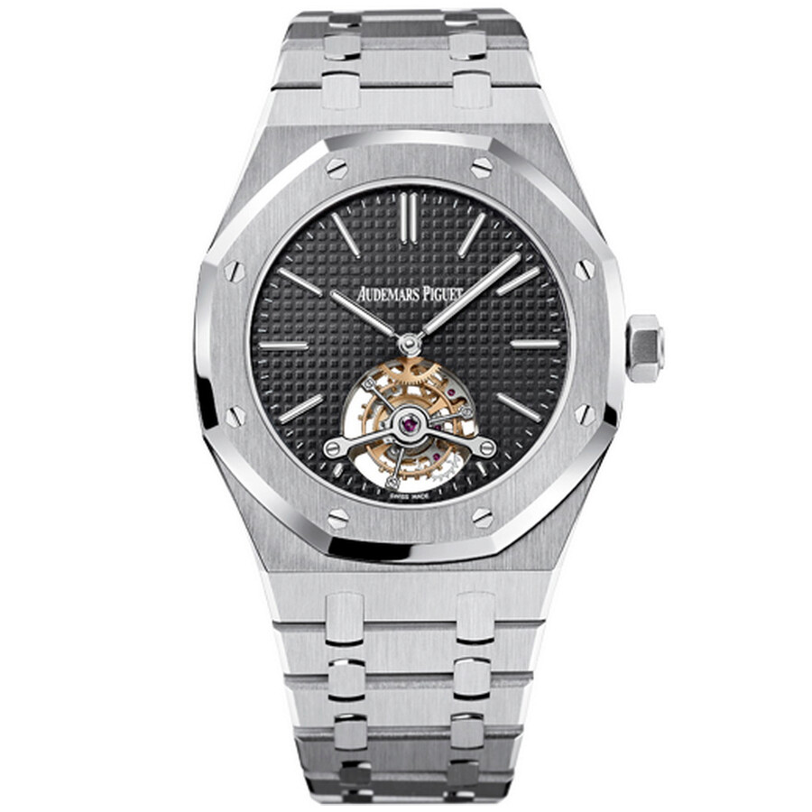 Audemars Piguet Royal Oak Tourbillon Black Dial Men's Hand Wind Watch 26512ST.OO.1220ST.01