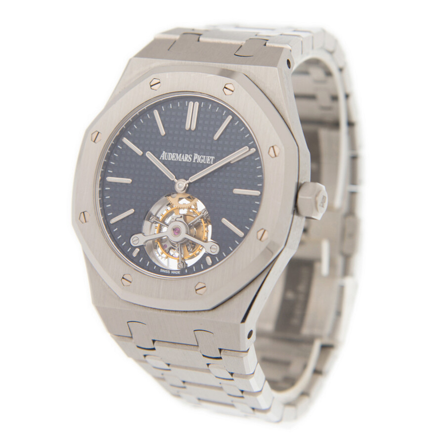 Audemars Piguet Royal Oak Tourbillon Blue Dial Steel Men's Watch 26510STOO1220ST01