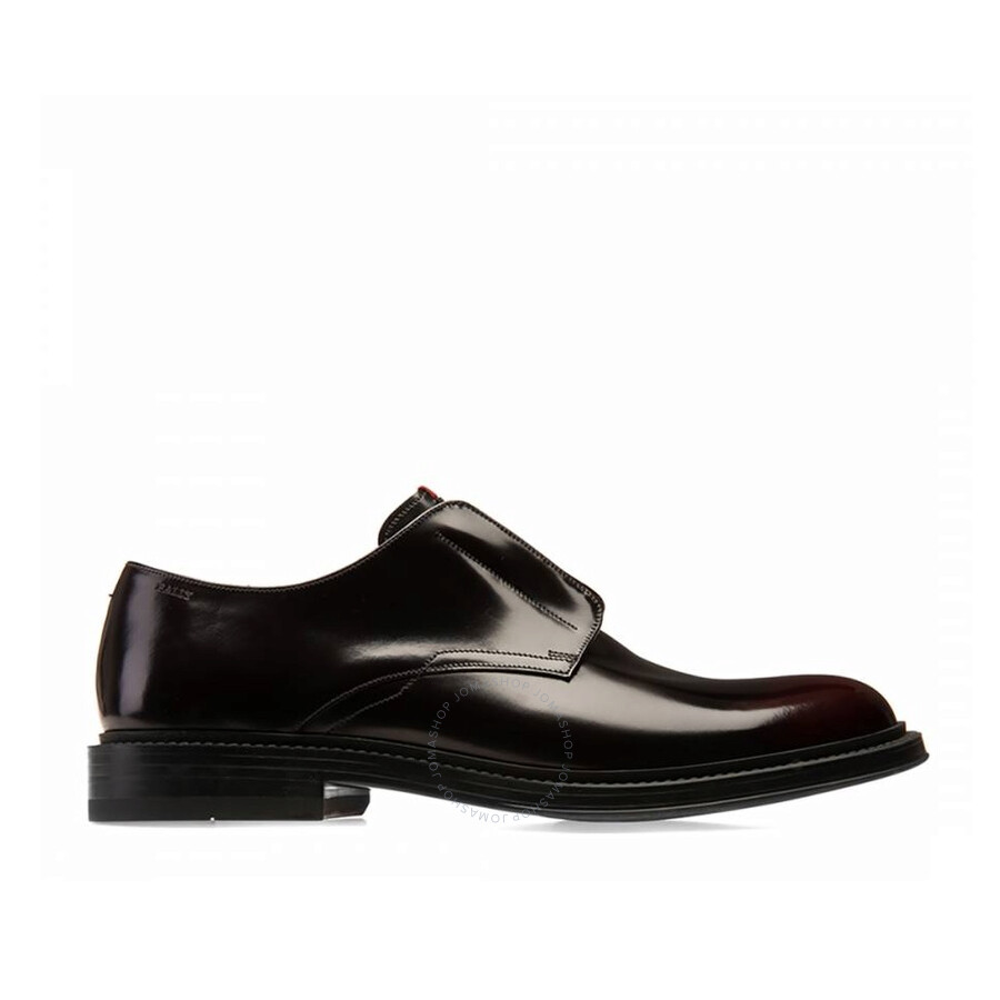 Bally Men's Nitilcon/58 Brushed Calf Leather Derbys In Prune