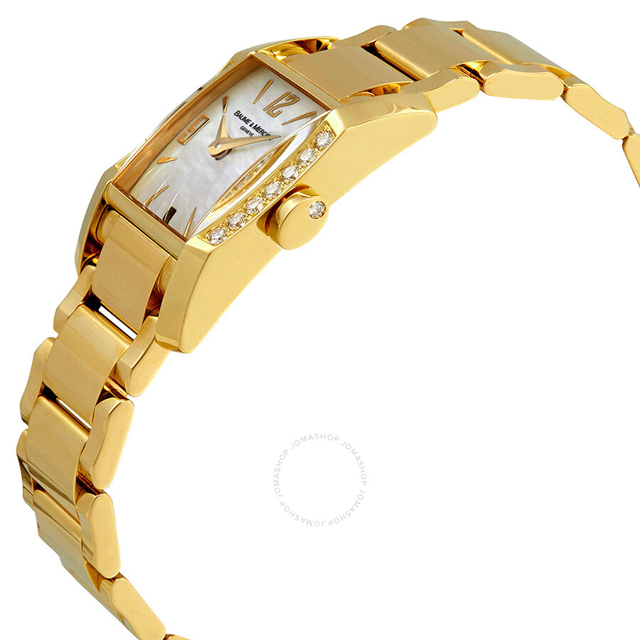 Baume et Mercier Diamant 18k Yellow Gold Diamond Ladies Watch A8698