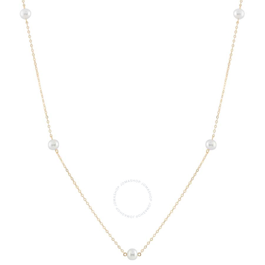 Bella Pearl 10k Gold Chain Pearl Necklace