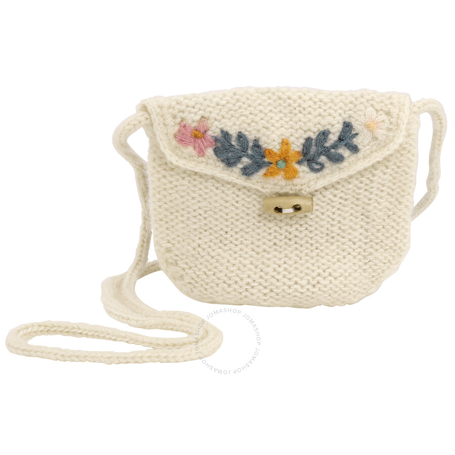 Bonton Orgeat Floral Knitted Crossbody Bag