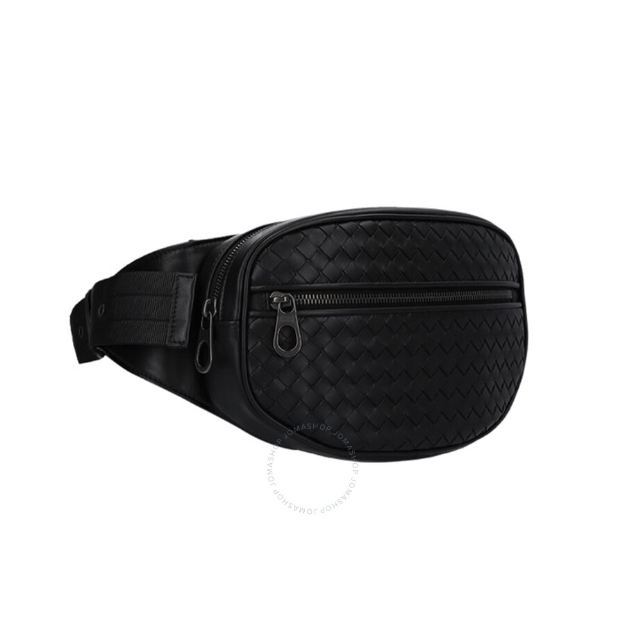 Bottega Veneta Intrecciato Belt Bag in Black