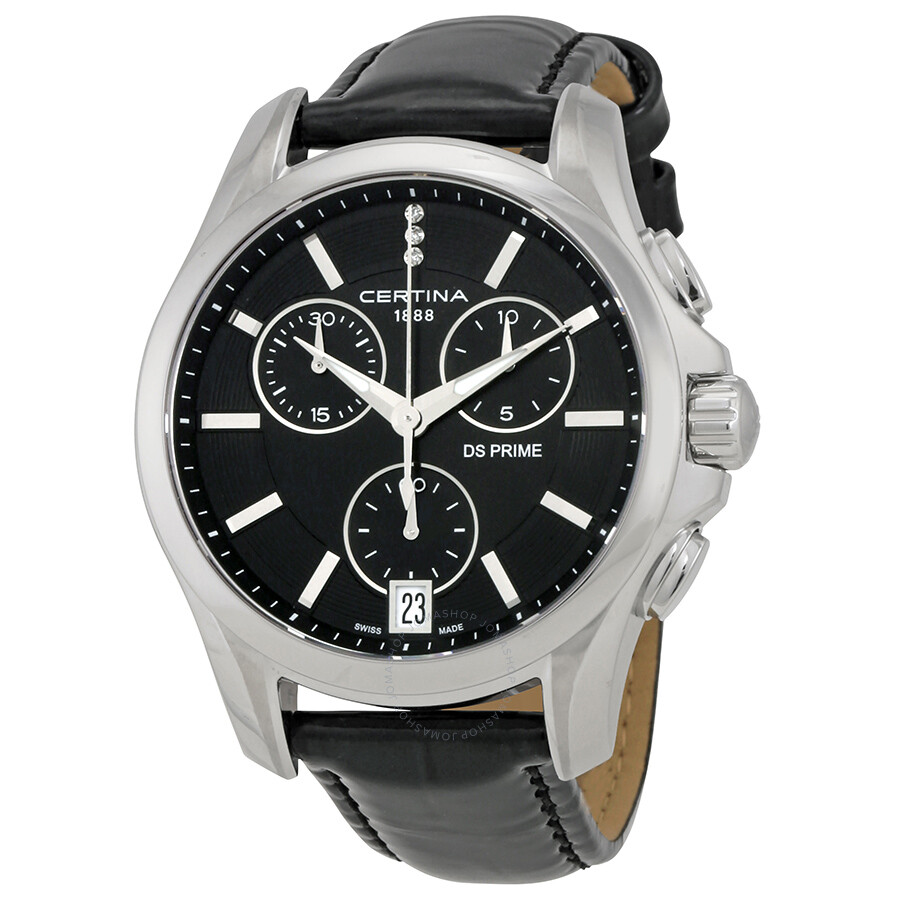 Certina DS Prime Chronograph Black Dial Ladies Watch C004.217.16.056.00