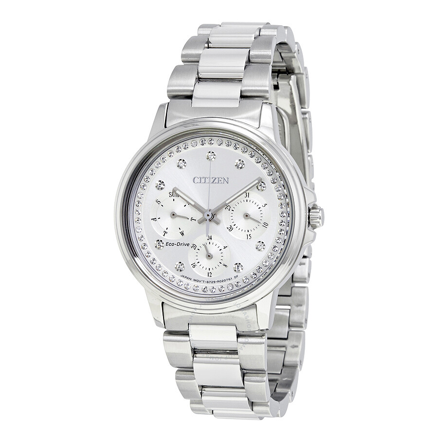 Citizen Silhouette Eco-Drive Multi-Function Silver Dial Ladies Watch FD2040-57A