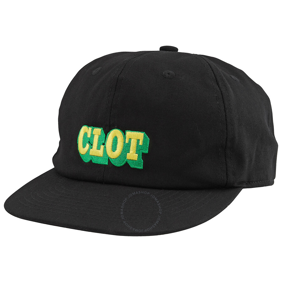 Clot Men's Black Black Logo Dad Cap, Size One Size