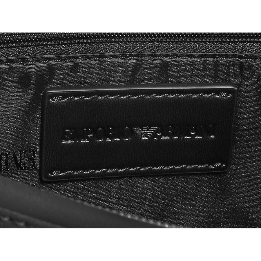 Emporio Armani Men's Logo-Patch Tote Bag - Black