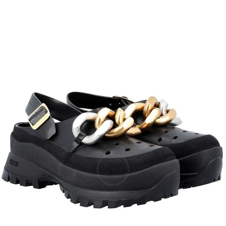 Stella McCartney Ladies Black Falabella Trace Slingback Clogs