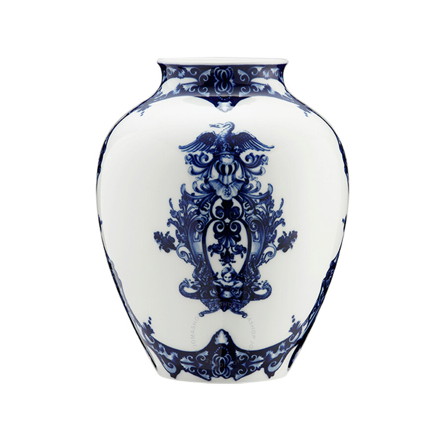 Ginori 1735 Orcino Vase Babele Blu