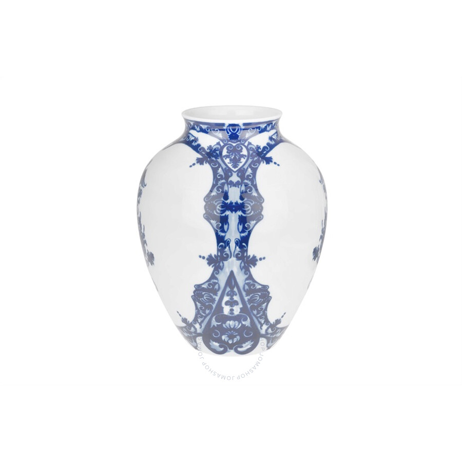 Ginori 1735 Orcino Vase Babele Blu