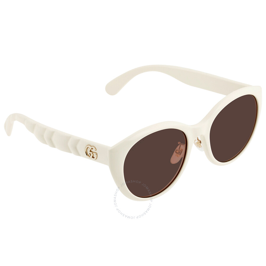 Gucci Brown Cat Eye Ladies Sunglasses GG0814SK-002 56