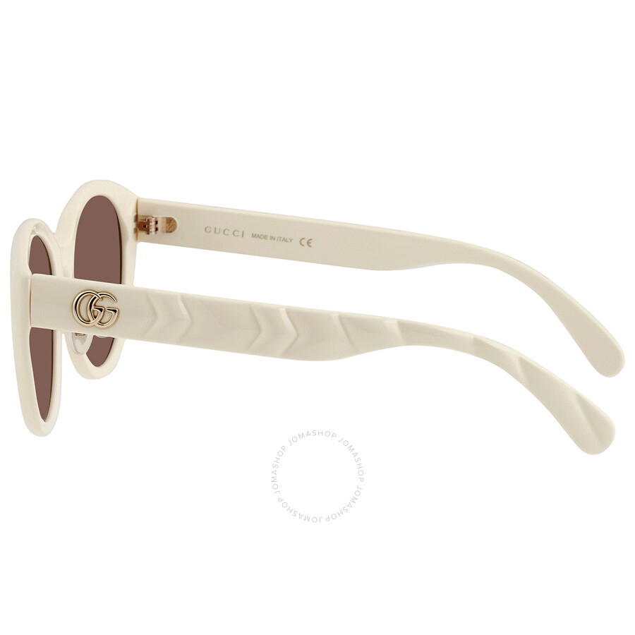 Gucci Brown Cat Eye Ladies Sunglasses GG0814SK-002 56