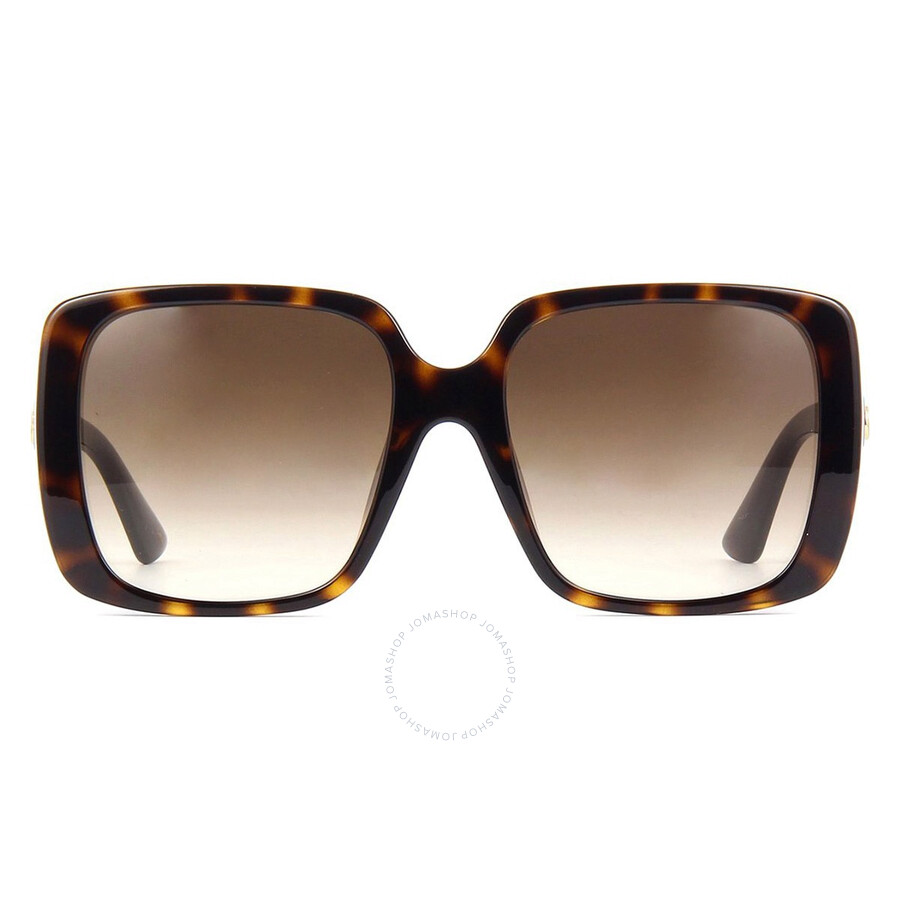 Gucci Brown Gradient Oversized Ladies Sunglasses GG0632SA 002 56