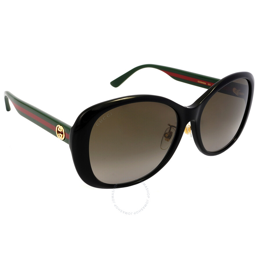 Gucci Brown Gradient Round Ladies Sunglasses GG0849SK 001 59