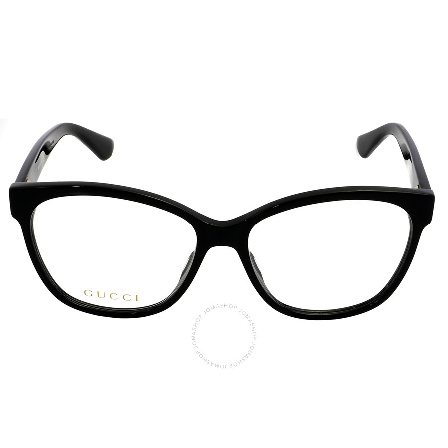 Gucci Demo Cat Eye Ladies Eyeglasses GG0421O 001 55