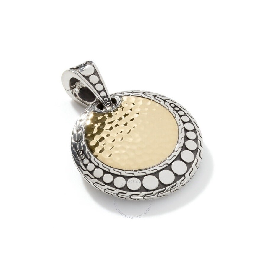 John Hardy Dot Hammered Sterling Silver & Gold Enhancer HZ30071