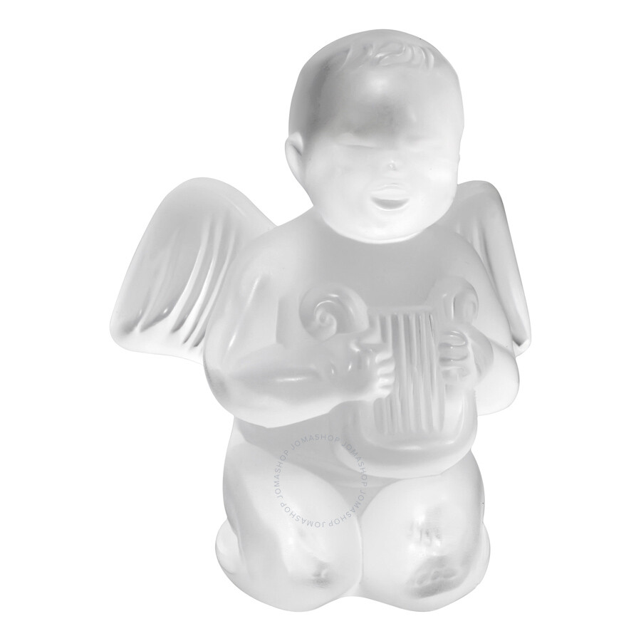 Lalique Figure Cherub With Lyre 1212100