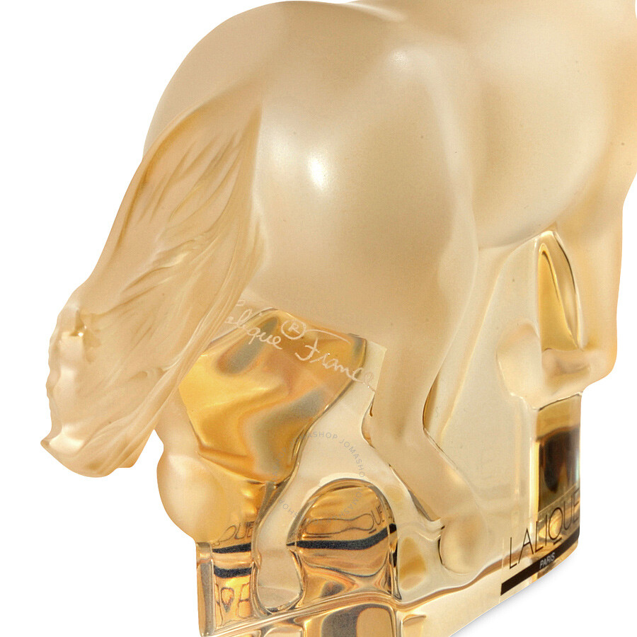 Lalique Kazak Horse Sculpture - Gold Luster 10330400