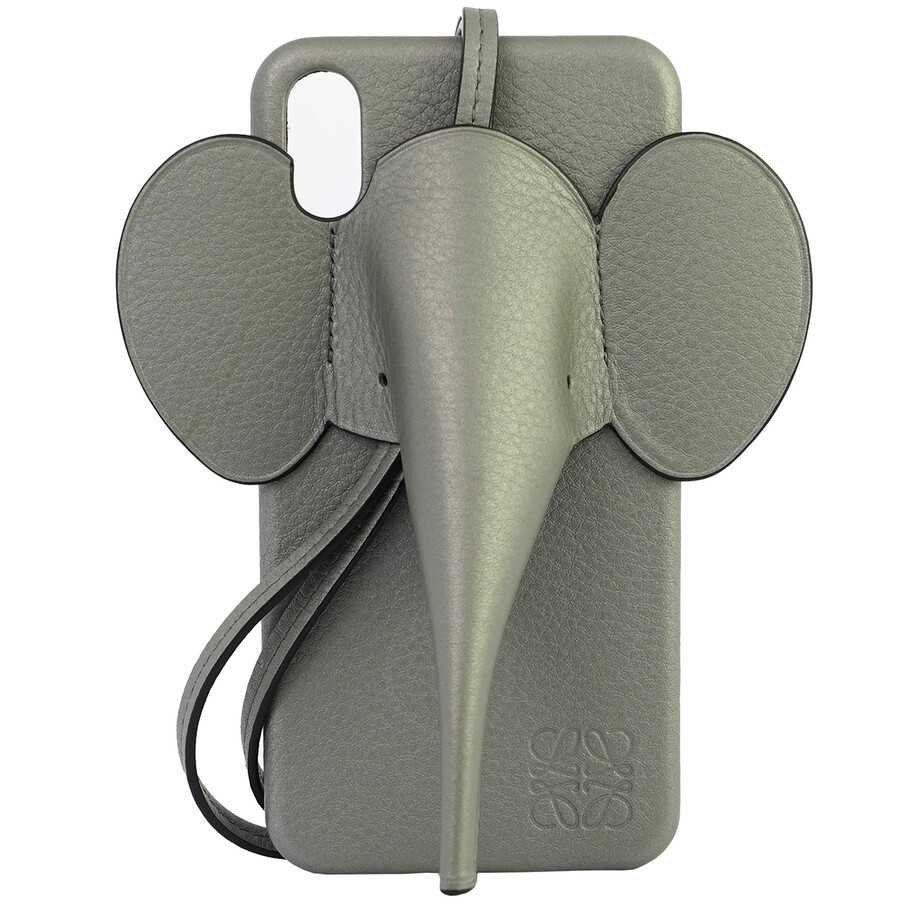 Loewe Elephant Cover For Iphone Xs Max In Pearlized Calfskin