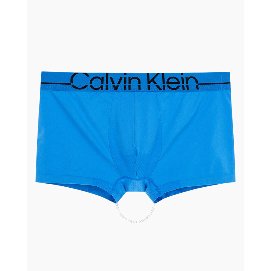 Calvin Klein Men's Deep Sky Blue Techno Minimal Micro Low Rise Trunks