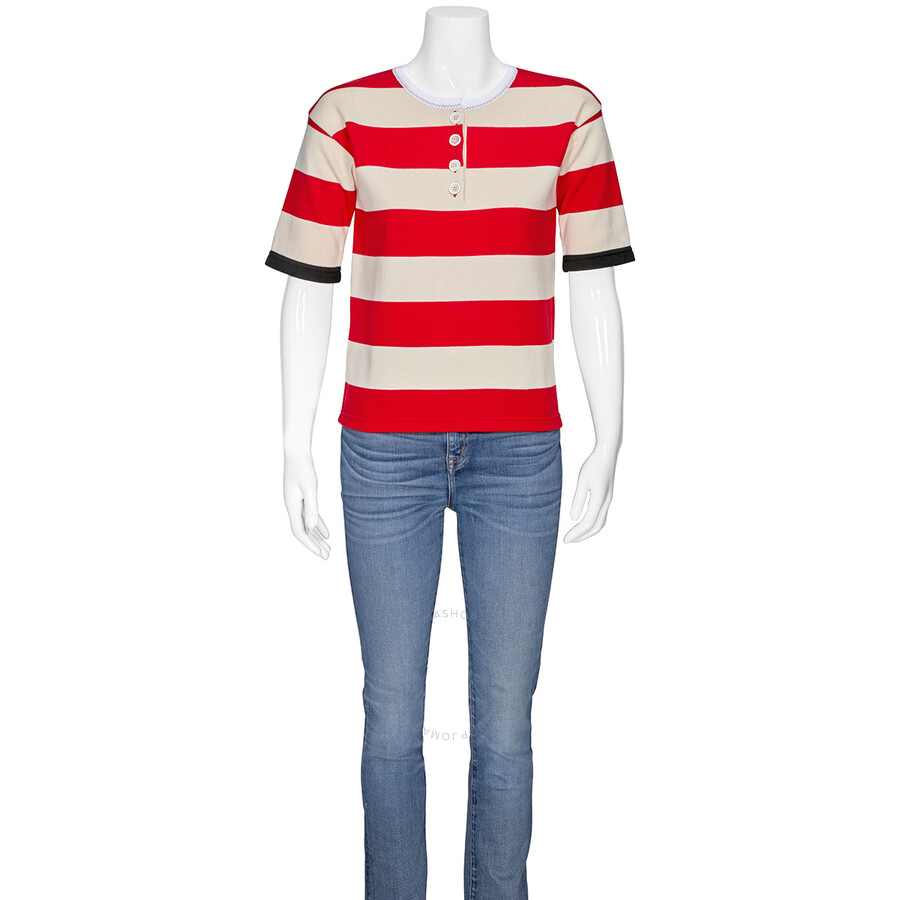 Marni Ladies Striped Crewneck Shirt