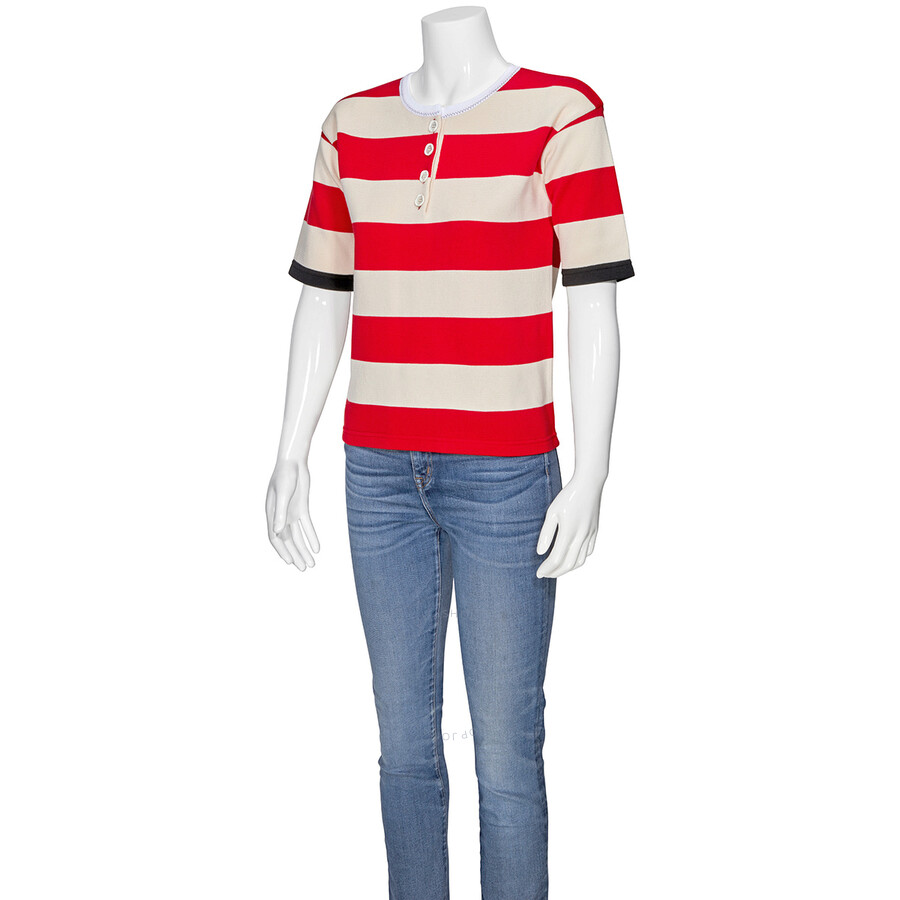 Marni Ladies Striped Crewneck Shirt