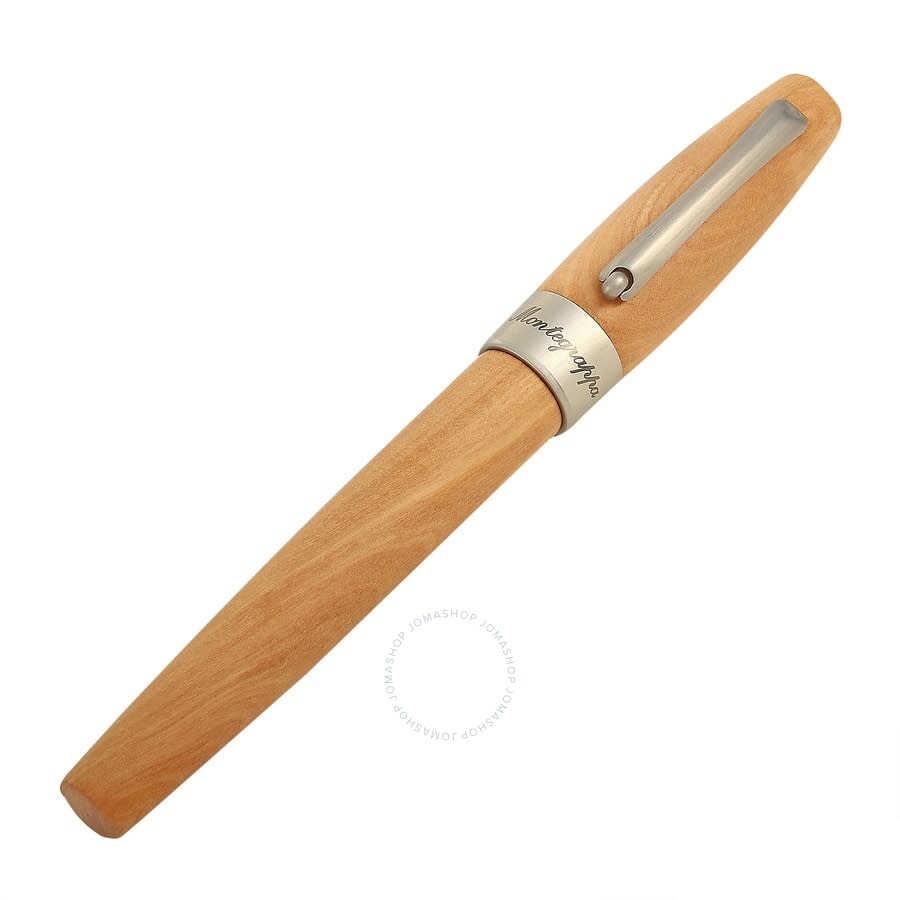 Montegrappa Heartwood Olive Wood and Stainless Steel Rollerball Pen ISFOWRIO