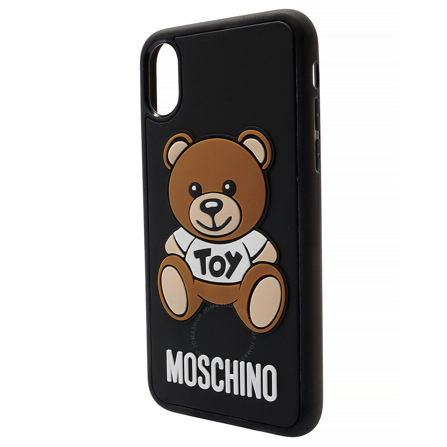 Moschino Black Teddy Bear Cover For Iphone XS Max