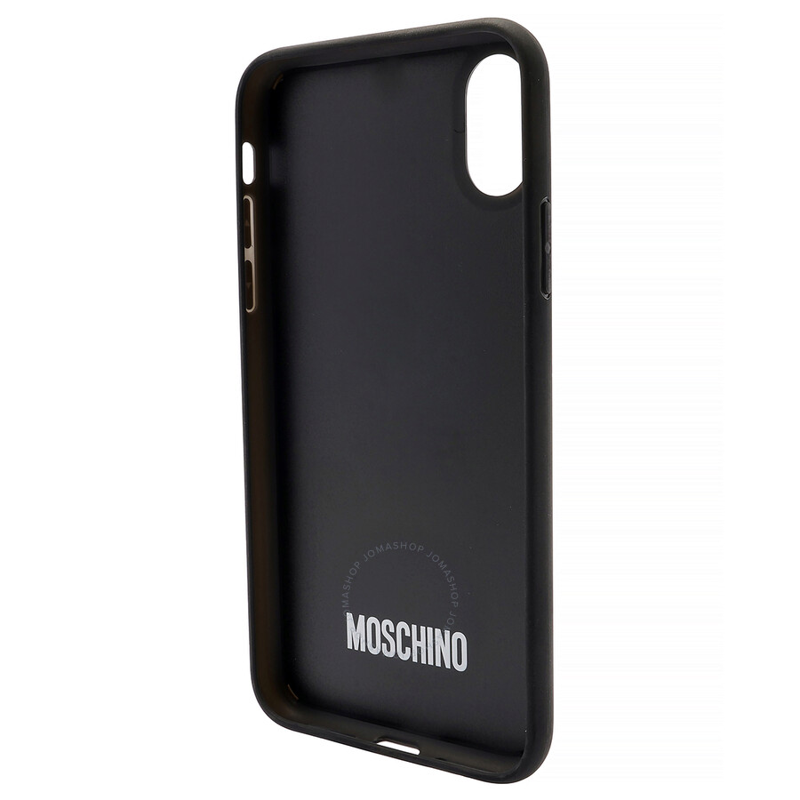 Moschino Black Teddy Bear Cover For Iphone XS Max