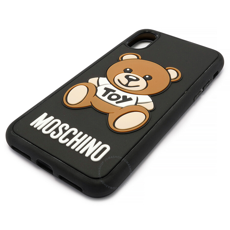 Moschino Black Teddy Bear Cover For Iphone XS Max