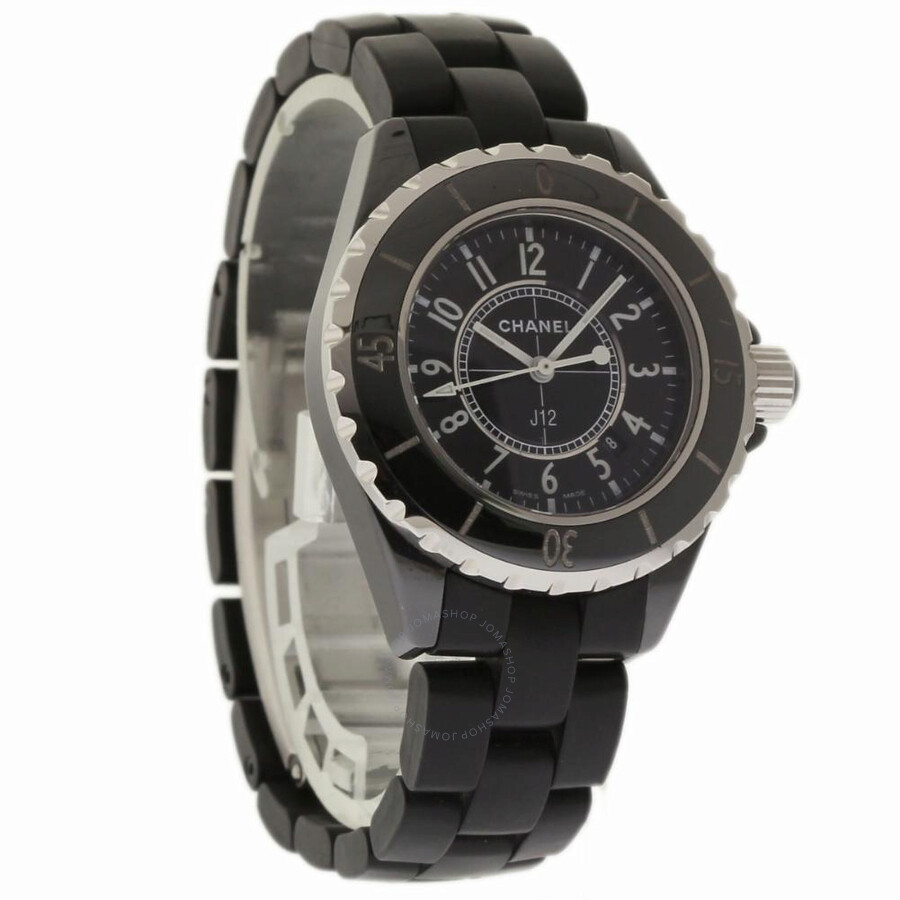 Pre-owned Chanel J12 Black Dial Ladies Watch H0681