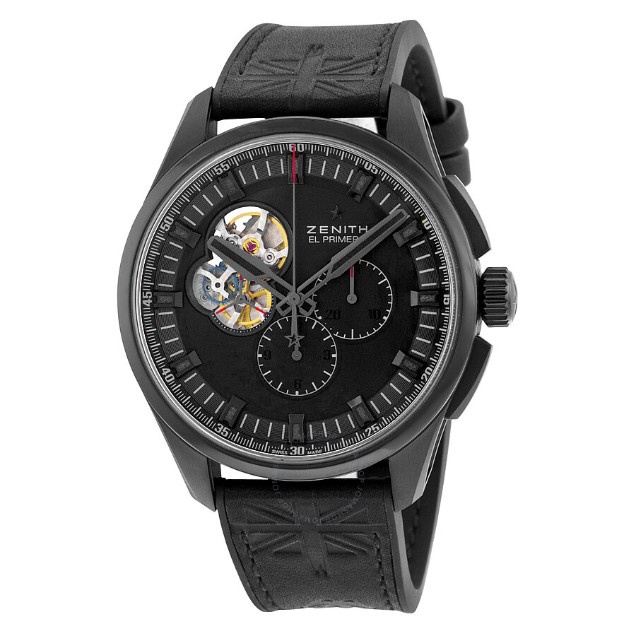 Zenith El Primero Chronomaster Automatic Black Dial Titanium Men's Watch 962260406121R575