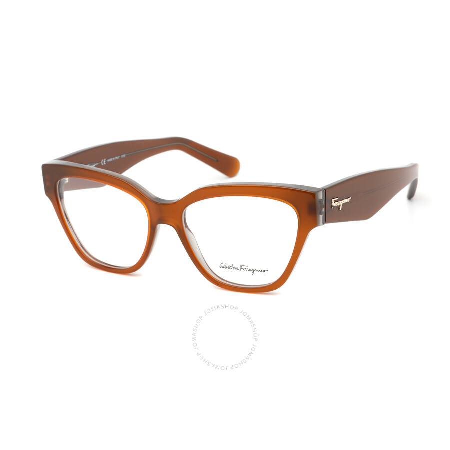 Salvatore Ferragamo Ladies Brown Cat Eye Eyeglass Frames SF287524355