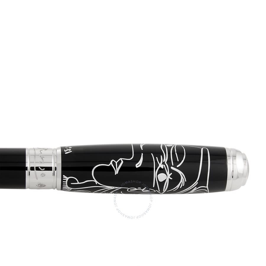 S.T. Dupont Line D Picasso Palladium Black Lacquer Limited Edition Ballpoint Pen 415046