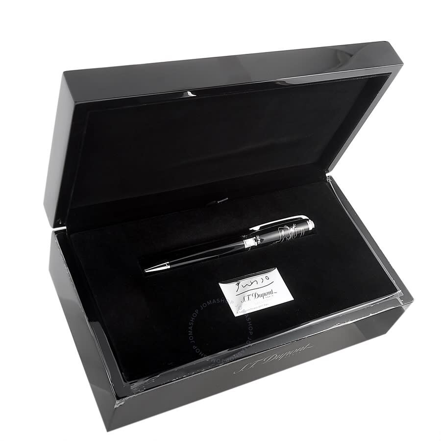 S.T. Dupont Line D Picasso Palladium Black Lacquer Limited Edition Ballpoint Pen 415046