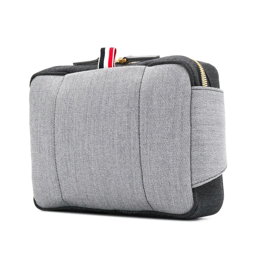 Thom Browne Fun-mix Name Tag Belt Bag In Wool