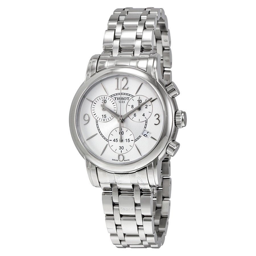 Tissot Dressport Chronograph Silver Dial Ladies Sports Watch