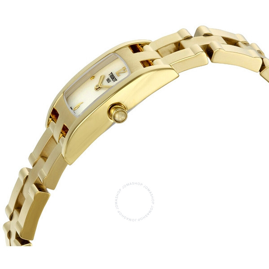 Tissot Trend T3 Mother of Pearl Dial Gold Tone Ladies Watch T042.109.33.117.00