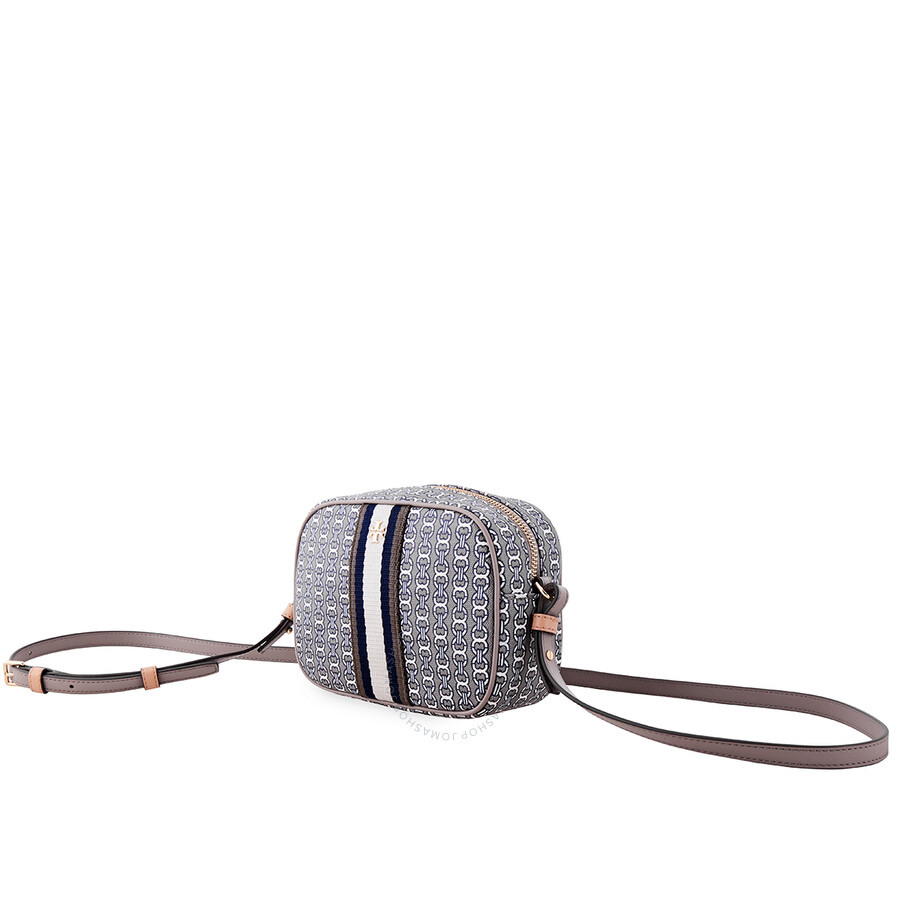 Tory Burch Gemini Link Mini Crossbody Bag- Grey  Heron