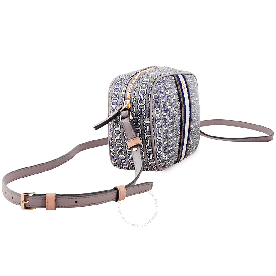 Tory Burch Gemini Link Mini Crossbody Bag- Grey  Heron